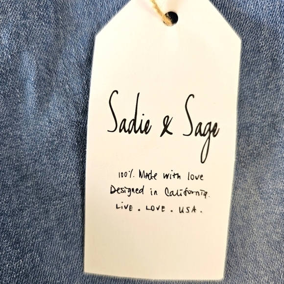 Sade & Sage Frayed flare Cuff Crop Size Small - Picture 10 of 11